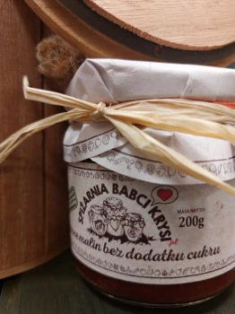 Owoc maliny bez dodatku cukru 
